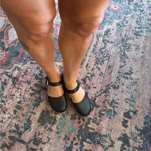 MIA Black Clog Swedish shoes